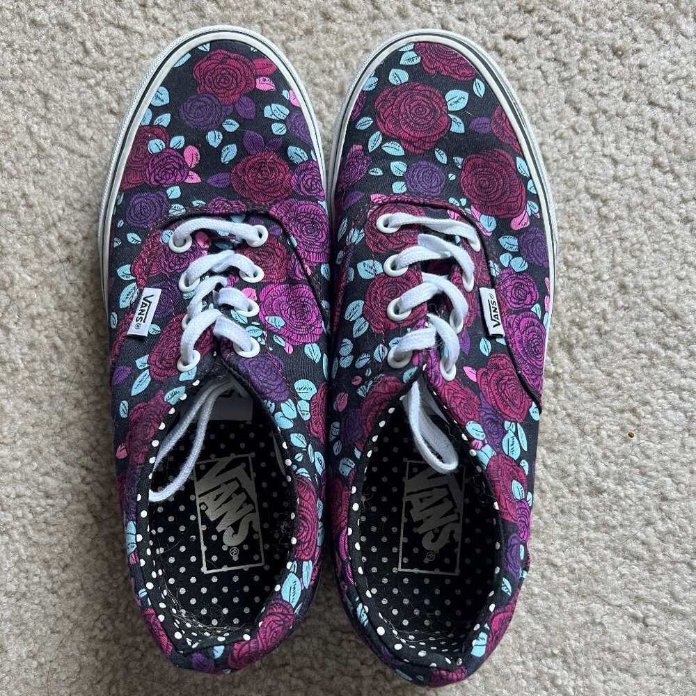 EUC Floral Vans